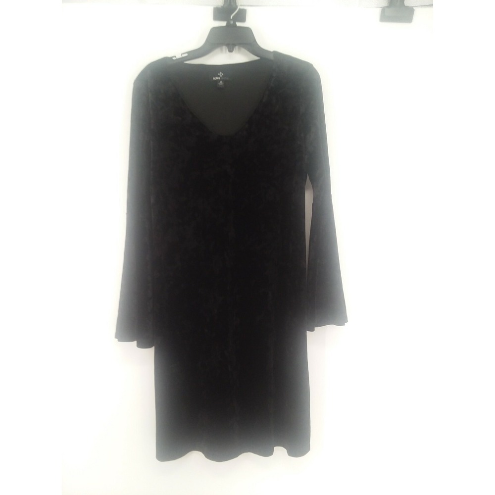 Ronni Nicole Black Velour Dress Size 10 NWT